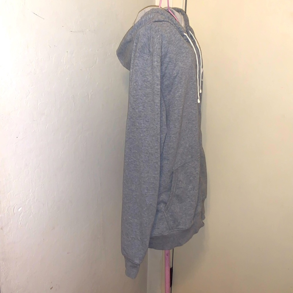 -Fox Gray/White Hooded Sweatshirt Medium - Picture 7 of 9